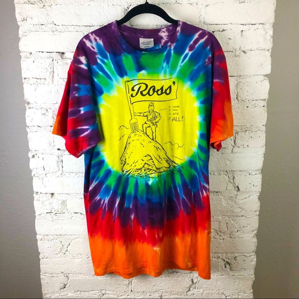 Ross Restaurant Tie Dye Short Sleeve Shirt